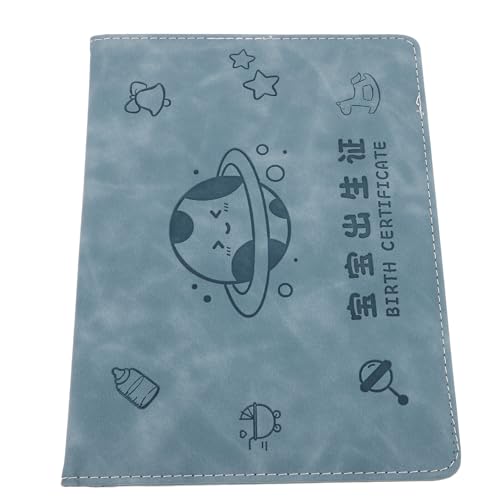 Alipis Funda Protectora Nacimiento Organizador de Documentos de Cuero Sintético Portadocumentos Familiares para Guardar Recuerdo