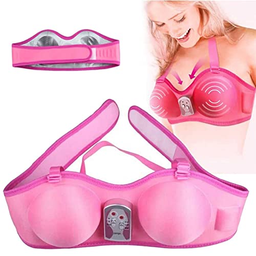 LBJDJYB Soutien-Gorge Rehausseur de Poitrine Vibrant électrique, Augmentation Mammaire Rapide Portables, sans Fil Électrique Masseur du Sein Amélioration Anti-affaissement