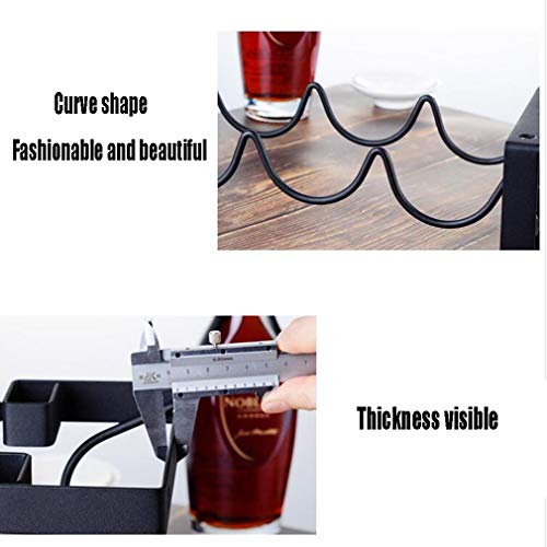 Soporte para botellas de vino de hierro apilable 6/9 botellas miniatura 5