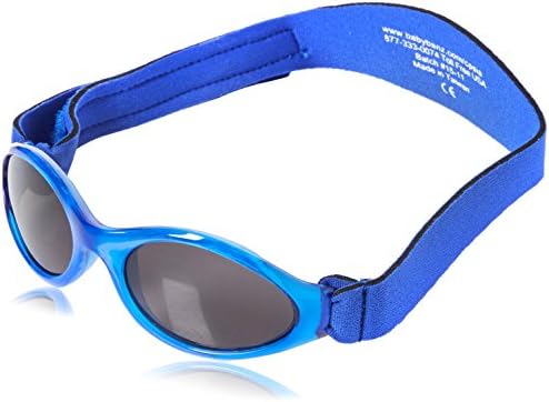 Banz Bubzee Baby Sunglasses - Wrap Around Newborn & Toddler Sunglasses 0-24 Months, 100% UV Eye Protection - Shatter-Resitant Flexible Frame with Strap - Baby Travel, Beach & Holiday Essentials