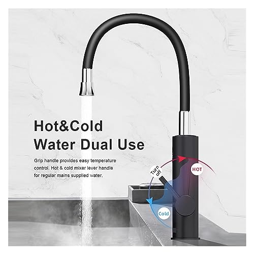 Chauffe-eau électrique et robinet de cuisine pour eau chaude instantanée - 5