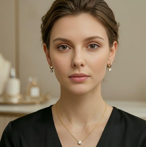 Image of Korean Fashion Dainty Necklace for Women and girls | Anti-Tarnish Chain with Elegant Pendant | Stylish & Trendy Everyday Wear Jewelry