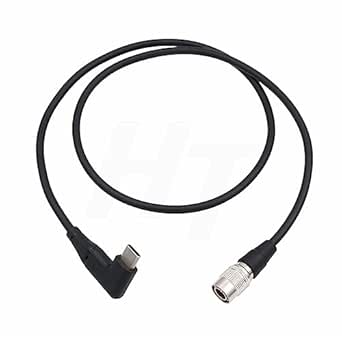 Sound Devices 688/664 788T F4/F8 Power Cable DTAP To 4 Pin Bent Head Moulded Right Angle To Right Angle 40cm Sound Devices 688/664 788T F4/F8 Power Cable DTAP To 4 Pin Bent Head Moulded Right Angle To Right Angle 40cm