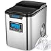 Produktbild Aicook Eiswürfelmaschine / Eismaschine / 12KG Eiswürfel / Produktionszeit 6 - 13 Minuten / 3 Eiswürfel-Größen / 2.2L Wassertank / LCD Anzeige / Selbstreinigungsfunktion / 150W / Edelstahl Ice Maker