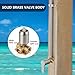 GBBNE Outdoor Shower Kit Fixtures Faucet,Outside Shower with Single Handle for Backyard,Valve Included,Brushed Nickel