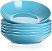LOVECASA, Série SWEET, Assiette Creuse à Soupe en Porcelaine, 6 Pièces, 21 cm, 550 ml, Assiette Couleur Pure