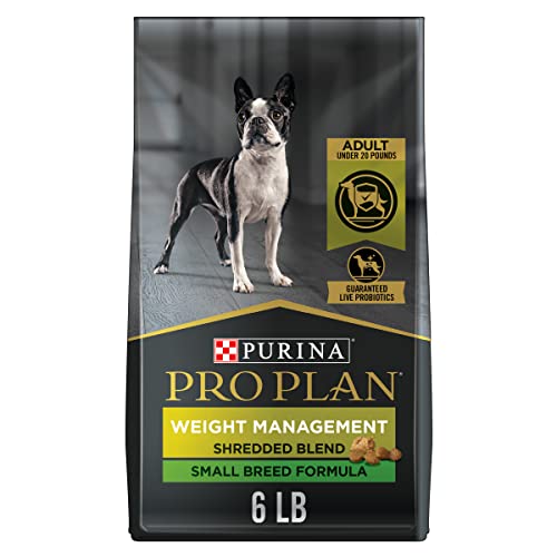 Purina Pro Plan Small Breed Weight Management Dry Dog Food, Shredded Blend Chicken and Rice Formula - 6 lb. Bag