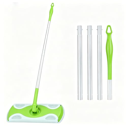 Frozelap Mop Handle Compatible with Swiffer Swiffer Duster Extended Handle 4.26 ft Green Collapsible Detachable Mop Handle for High and Far Cleaning Easy to Install and Replace