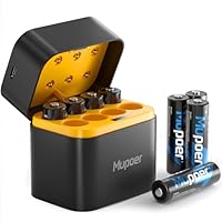 Rechargeable AA Lithium Batteries with Box 3000mWh,1.5V Lithium AA Batteries for Blink,8 Pack Double A Battery High Capacity,Long Lasting Pilas Recargables Aa Li-ion Battery for Xbox Flashlight