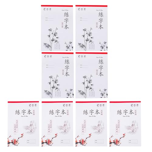 STOBOK 8 Libros de Práctica de Caligrafía con Herramientas de Escritura de Platino