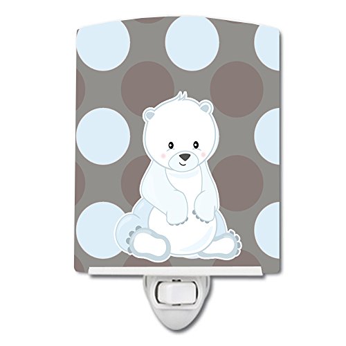 Lámpara de Noche de Cerámica Bear 6x4x3 Multicolor miniatura 1