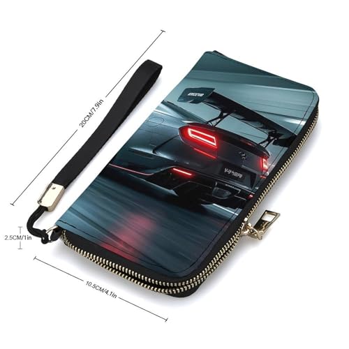 Luxury Sports Car Wallet, Elegant Wristlet Wallet with Multi-Card Slots, PU Leather Long Purse for Women, Men2