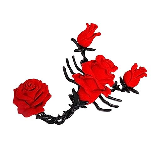 Broche scorpion gothique vintage en alliage rouge pour robe et chapeau de femme