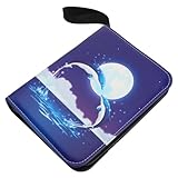HOMSFOU Raccoglitore di Carte da Collezione 4 Scomparti, Custodia Zip in PU Trasparente, Album per Carte Sportive Gioco, Portatessere Protettivo per Collezionisti