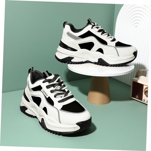 1 Pair Running Shoes Women's Women's Fashion Sneakers Sports Shoes Rubber Leather Women's3