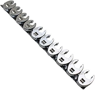 US PRO Industrial 10pc 3/8" dr Crowfoot Crowsfeet Crows Foot Spanner Wrench Set 2054