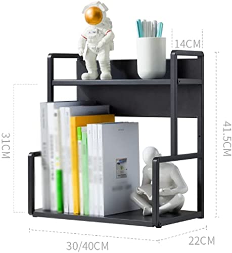 Amazon.co.jp: 2段デスクトップ本棚、ホームオフィス用多機能
