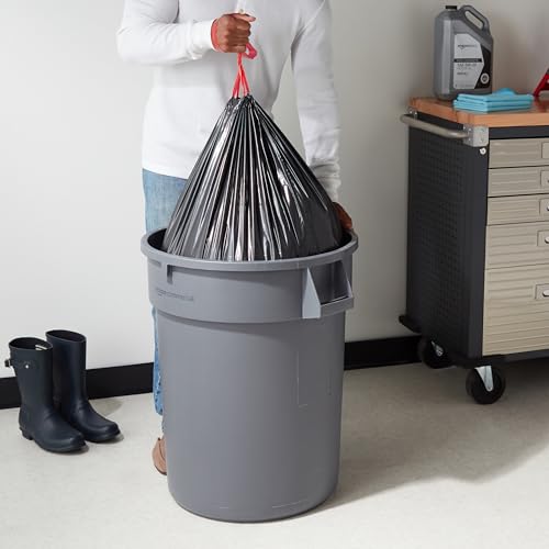 Image of Amazon Basics Multipurpose Drawstring Trash Bags,30 Gallon,(Previously Solimo),50 Count (Pack of 6)