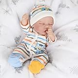 CARANOVO Lifelike Reborn Baby Dolls - 12 Inch Full Body...