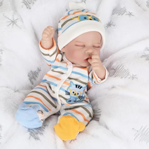 CARANOVO Lifelike Reborn Baby Dolls - 12 Inch Full Body...