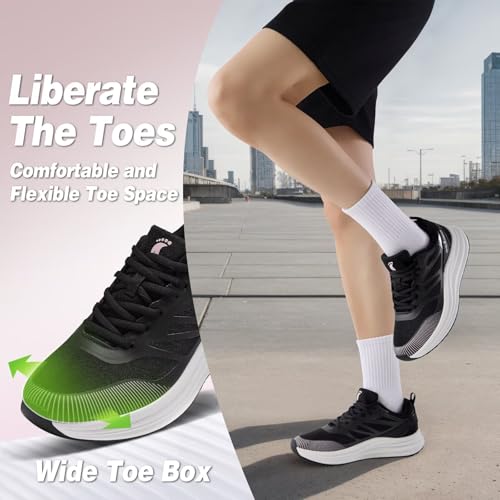 Women's Orthopedic Road Running Shoes: Comfortable Arch Supports Plantar Fasciitis Orthotic Sports Athletic Sneakers, Casual Flat Feet High Arch Tennis Work Walking Shoes for Foot Heel and Pain Relief3