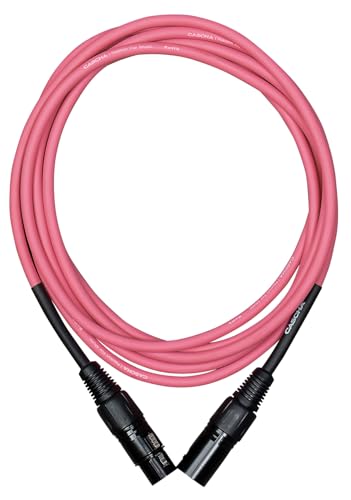 CASCHA Standard Line - Cable para micrófono (XLR, 2 m), color rosa