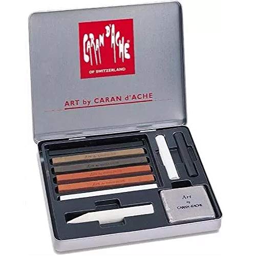Caran D’ Ache 776310 Estojo de Desenho Profissional, 10 Peças
