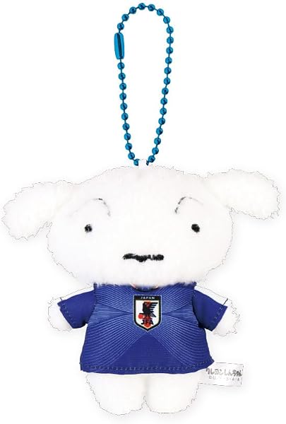 ティーズファクトリー クレヨンしんちゃん ぬいぐるみマスコット サッカー日本代表ver. シロ マスコット キーホルダー 約H127×W126×D50mm以内 KS-5549362SI - 1