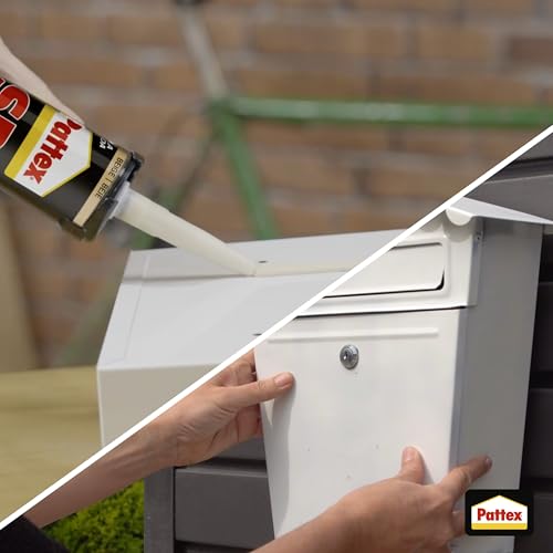 Miniatura 5 de Pattex SP101 Original, adhesivo sellador para interiores y exteriores, polímero sellador beige multimaterial, sellador de juntas en cartucho, 1 x 280 ml