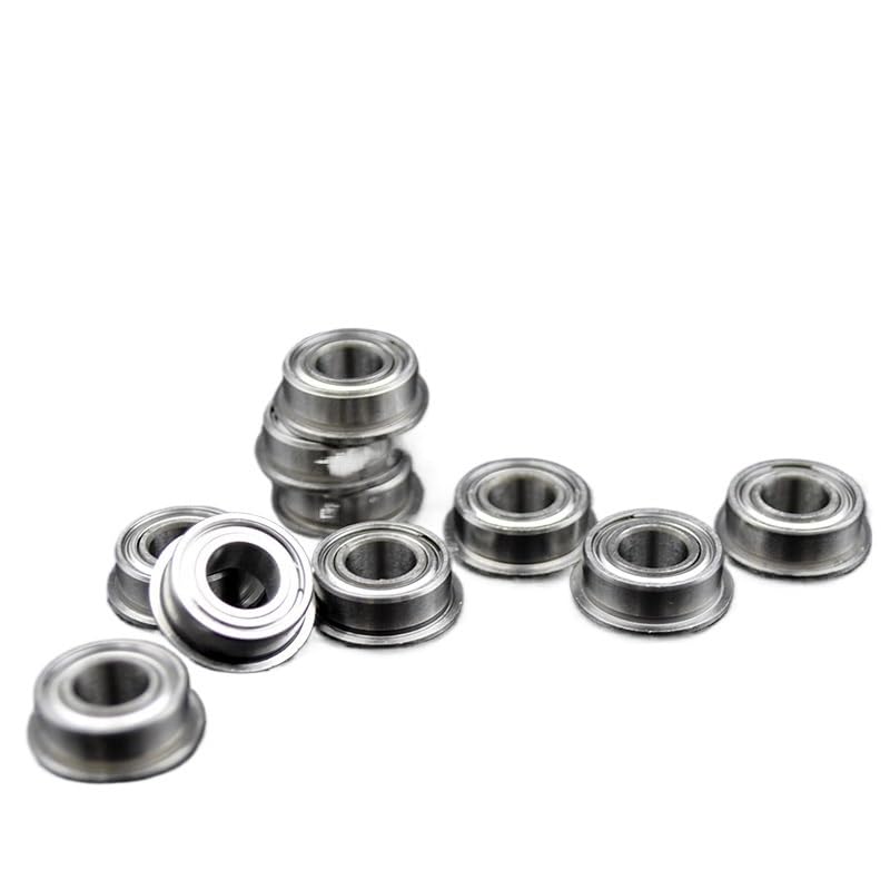 10Pcs MF63 MF93 MF74 MF84 MF104 MF85 MF95 MF105ZZ MF115 MF106 MF126 MF117 MF137 MF148 ZZ Ball Bearing Flange Bearings(MF137 7x13x4mm)