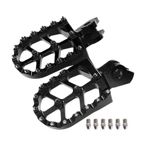 Motorrad Füße Pegs Kompatibel mit RM-Z250 RM-Z450 RMX450Z RM125 und XT660 Modellen(Black)