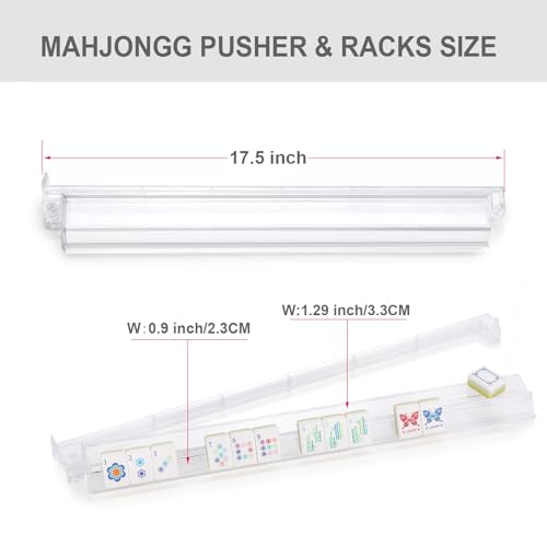 Mahjong Racks 4 piezas en acrílico transparente miniatura 3