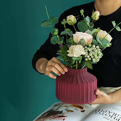 Conjunto de 3 detalhes modernos de decoração de casa de fazenda; decoração de sala de estar, vasos b