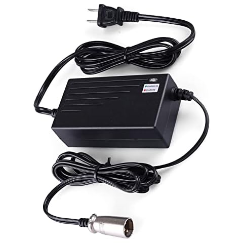 24V 2A Battery Charger for GoGo Mobility Scooter - Premium 24V 2000mA Quick Charger (3-Pin XLR Connector) for Drive Medical, Go-Go Elite Traveller, Jazzy Power Chair, Pride Mobility, ShopRider, Ezip Cover