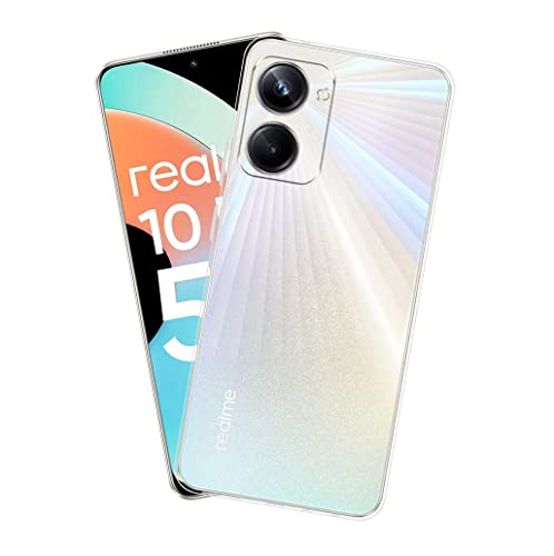 Image of COVERBLACK Rubber Silicone Back Cover for Realme 10 Pro 5G - Transparent