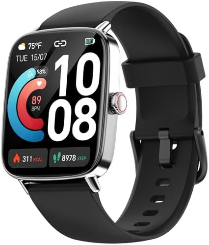 Smart Watch for Men Women, 1.85" (46mm) Smartwatch Compatible iPh...