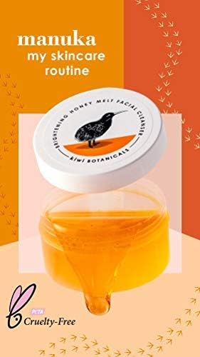 Kiwi Botanicals Nourishing Honey Melt Facial Cleanser with Manuka Honey, 3.1 oz