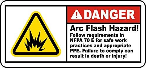 UV Print Acrylic Board |Follow Requirements for NFPA 70E Label | | Double Side Tape|Size: 320mm X 230mm