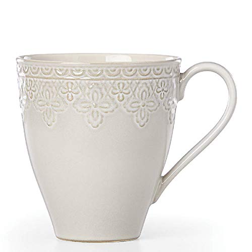 Lenox Chelse Muse Fleur Mug, 0.45 Lb, Taupe/Grey #TOP16
