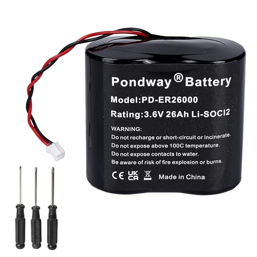 Batterie Li-SOCl2 3,6 V 26 Ah de rechange pour boîtier DELTA DORE BAT6416222