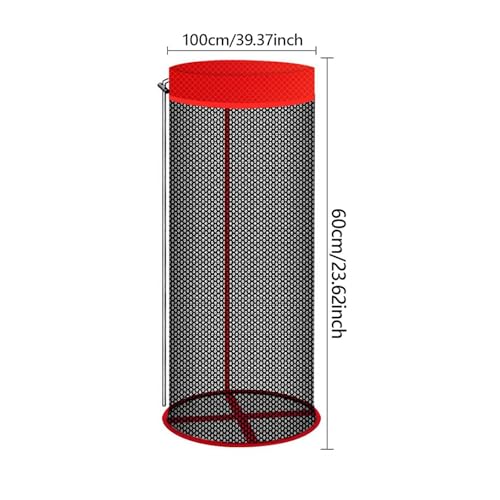 Vaveren Gaiola dobrável para peixes, profissional, prática, estável, rede de proteção para peixes, c