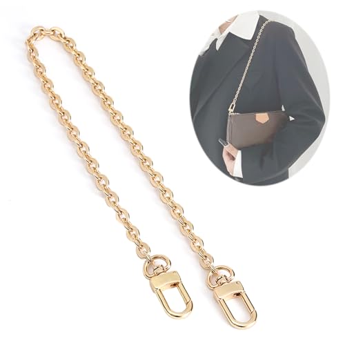 BEUDW Purse Chain Strap Crossbody Gold Chain Shoulder Bag Replacement Strap Length:25.5inch
