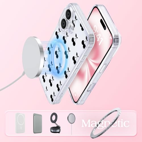 Coque MagSafe iPhone 17 Pro Max antichoc transparente et grip TPU