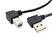 Produktbild System-S USB A zu USB B Adapter Kabel 90° gewinkelt 90 Grad Winkelstecker Winkel 22 cm