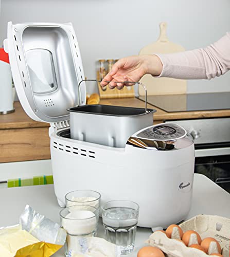 TZS First Austria Brotbackautomat, 1250g, 12 Automatik-Programmen, 2 Knethaken, Teig-, Marmelade- und Glutenfrei… – Bild 3