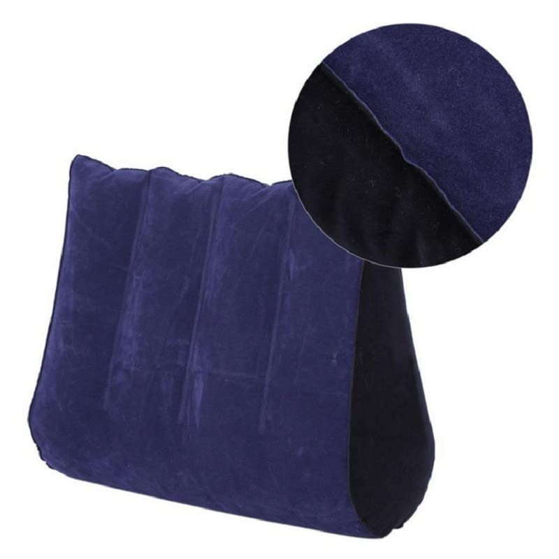 Luvottica Inflatable Wedge Pillow for Intimacy, Comfort and Support, Navy Blue