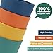 Homienly Plastic Cups Alternatives Unbreakable Drinking Glasses Wheat Straw Cup Sets for Kitchen Camping Party RV Stackable Water Tumblers Dishwasher Freezer & Microwave Safe 6 PCS (12OZ, Multi)