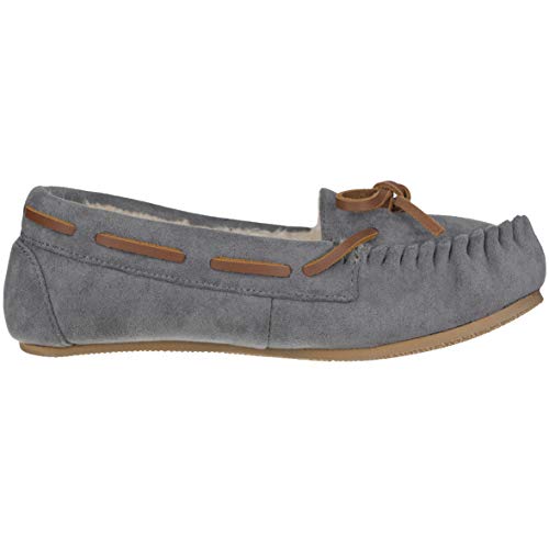 ILLUDE Women’s Moccasin Slipper Vegan Suede Faux Fur Lined Indoor Outdoor Moccasins Slip On Loafers Moccasins Shoes2