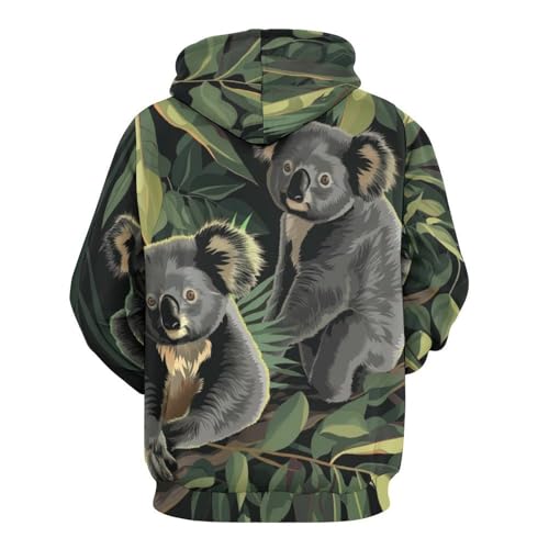 Pullover Feuille Verte Koala pour Combattre le Froid avec Style S - 4