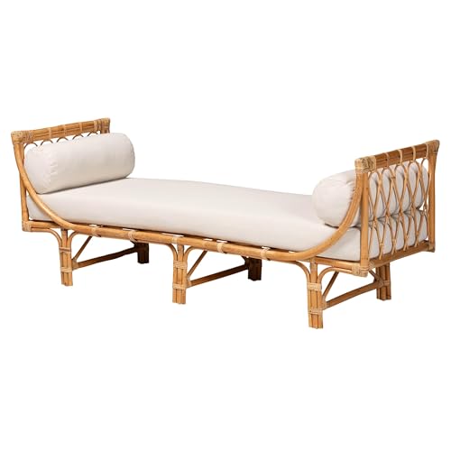 Bali & pari Macias Modern Bohemian Natural Rattan Daybed